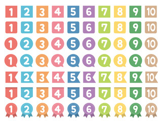 数字アイコンセット