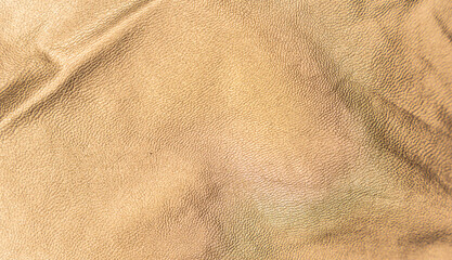 gold color leather background or texture