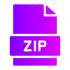 zip gradient icon
