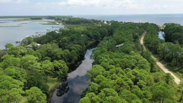 Very beautiful drone shot from Panhandle, Florida