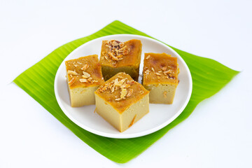 Thai dessert mung bean custard