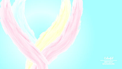 Soft Color Wave Paint Abstract Background