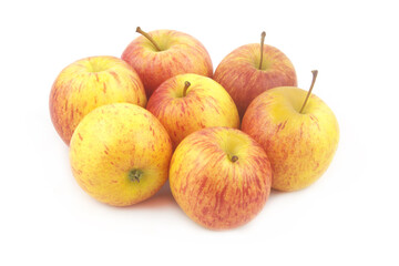 Ripe apples isolated on white background