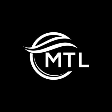 MTL letter logo design on black background. MTL  creative initials letter logo concept. MTL letter design.