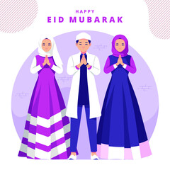 happy eid mubarak people collection