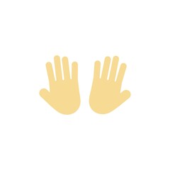 hand and pray icon template vector
