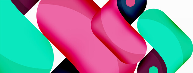 Creative geometric wallpaper. Trendy minimal abstract background. Techno business template for wallpaper, banner, background or landing