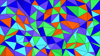 random cool color with lowpolygon abstract background