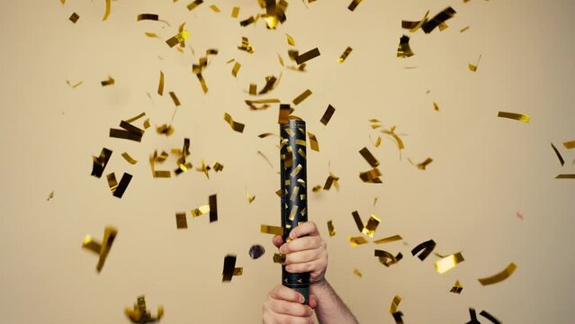 Confetti canon party slow motion 120fps