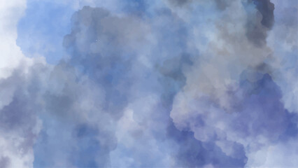 Blue watercolor background for your design, watercolor background concept, vector.