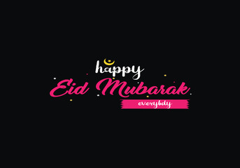 Eid, Eid day, T shirt , Happy , Joy , Celebrate , Ramadan , Creative Design , Prayer , Typography.