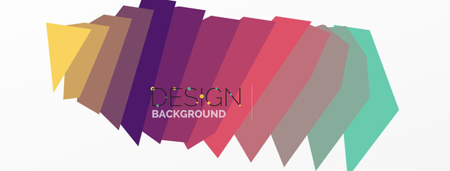 Background colorful shapes template. Wallpaper for concept of AI technology, blockchain, communication, 5G, science, business and technology
