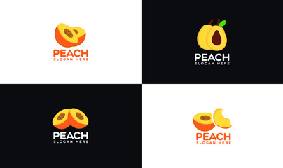 Peach logo design