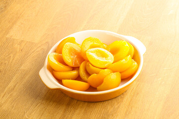 Canned apricot – sweet light dessert