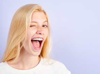 Laughing woman. Portrait of happy smiling girl. Cheerful young beautiful girl smiling laughing,...