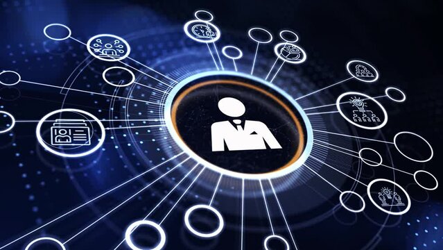 Business, Technology, Internet and network concept. Human Resources HR management recruitment employment headhunting concept.