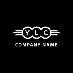 YLC letter logo design on black background. YLC  creative initials letter logo concept. YLC letter design.

