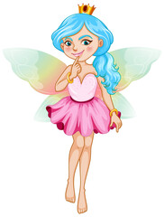 Beautiful fairy girl cartoon character