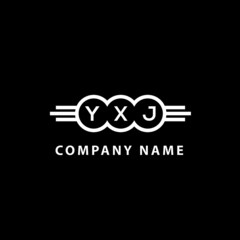 YXJ letter logo design on black background. YXJ  creative initials letter logo concept. YXJ letter design.
