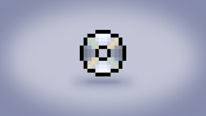 Pixel CD or DVD disc background - high res 8 bit wallpaper