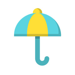 Umbrella , Spring flat icon.