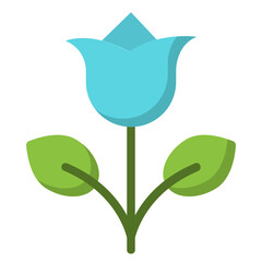 Flower , Spring flat icon.