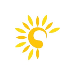 Fototapeta premium sun illustration logo