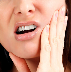 Obraz premium Woman with toothache