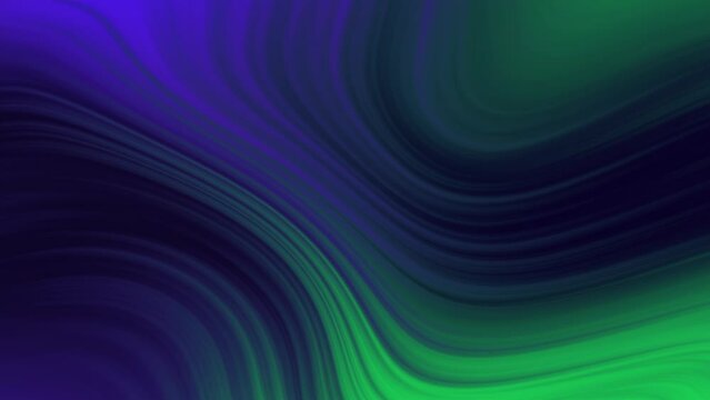 Fluid gradient background abstract texture with green and deep blue purple color. Paint fusion