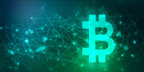 2d rendering bitcoin sign currency