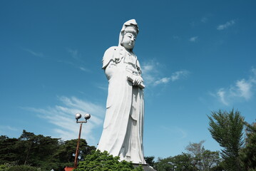 Fototapeta premium 群馬県高崎市の高崎白衣大観音