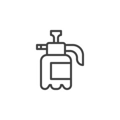 Fertilizer sprayer line icon