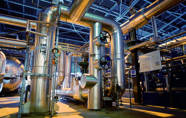 Industrial zone, Steel pipelines and valves