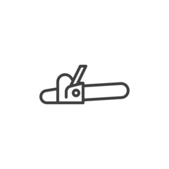 Chainsaw line icon