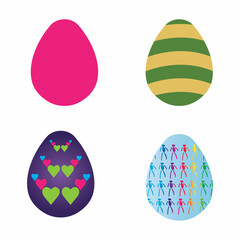 Easter vector icon tamplate background