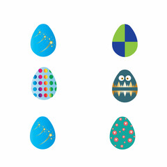 Easter vector icon tamplate background