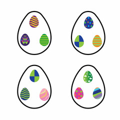 Easter vector icon tamplate background