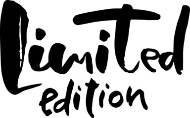 Limited edition. Monern dry brush lettering.