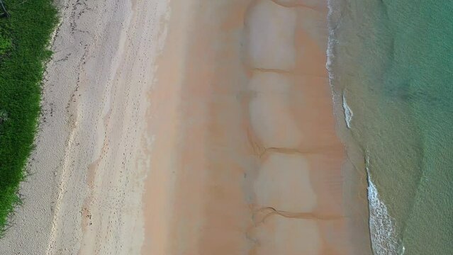 Nai thon beach and the wooden stairs in Phuket, Thailand