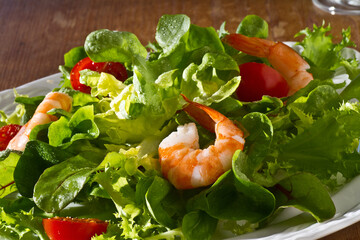 Salat Garnelen