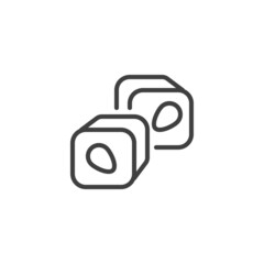 Turkish delight line icon