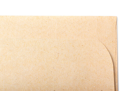 Cardboard Envelope Textured Background. Carton with Copy Space, Kraft Paper Wallpaper, Brown Vintage Paper