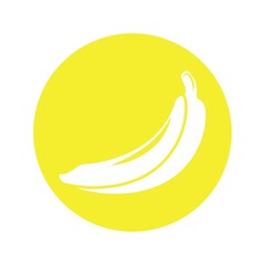 banana fruit logo icon design vector