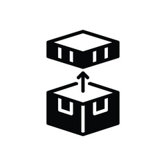 Black solid icon for unwrap