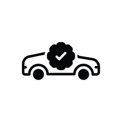 Black solid icon for solve