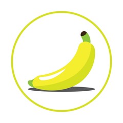 banana fruit logo icon design vector