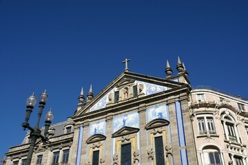 Fototapeta na wymiar Santo Antonio dos Congregados church in Porto - Portugal 