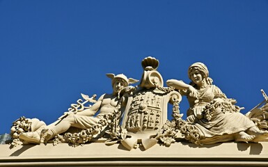 Obraz premium Traditional roof relief in Porto - Portugal 