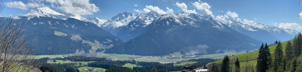 Panorama Pinzgauer Land mit Großvenediger