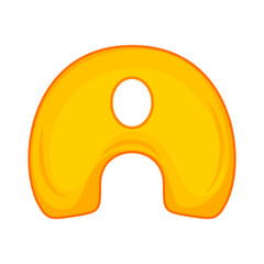 Letters of the alphabet in cartoon style. Alphabet coloring book for kids. Hand drawn vector alphabet letters signs doodle font set. Vector illustration